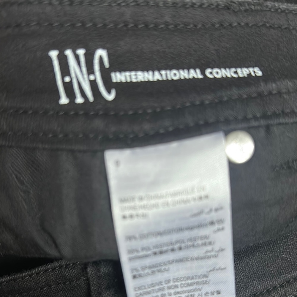 INC International Concepts Black Flare Wide Leg Jeans - Picture 5 of 10